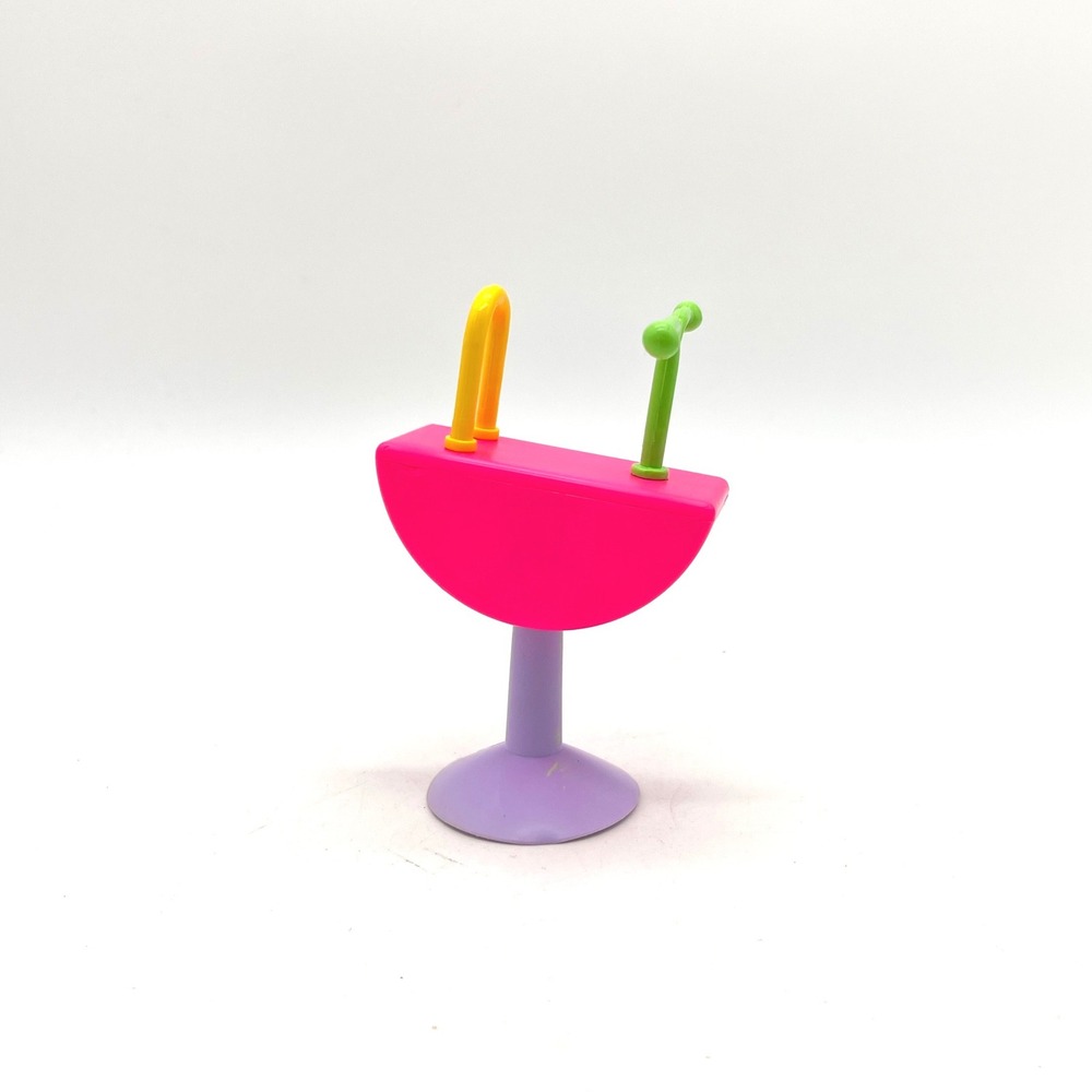 Vintage Ertl Playground Kids Seesaw Toy Accessory Pink Purple Neon 90s Retro